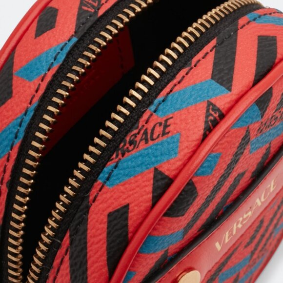 NIB Versace Logo Monogram Pouch - Picture 7 of 12